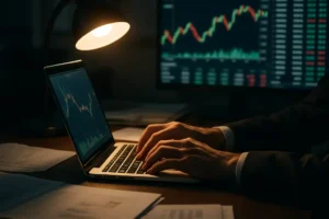 Analyst reviewing CFTC Props Regulation pricing risks in an office
