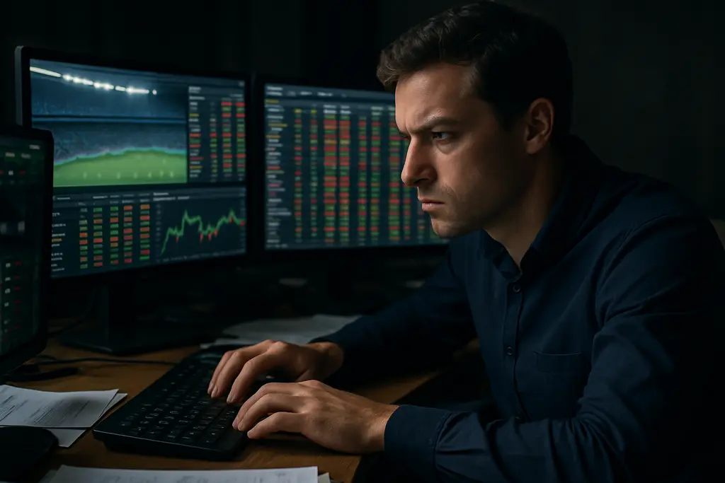 Analyst dashboard reviewing Live Betting Models and rapid sports price changes