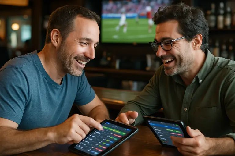 Sports betting analyst checking regulated market data before publication