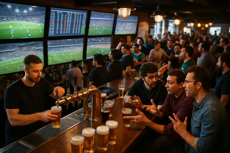 Trading desk comparing market prices and liquidity during a live sporting event