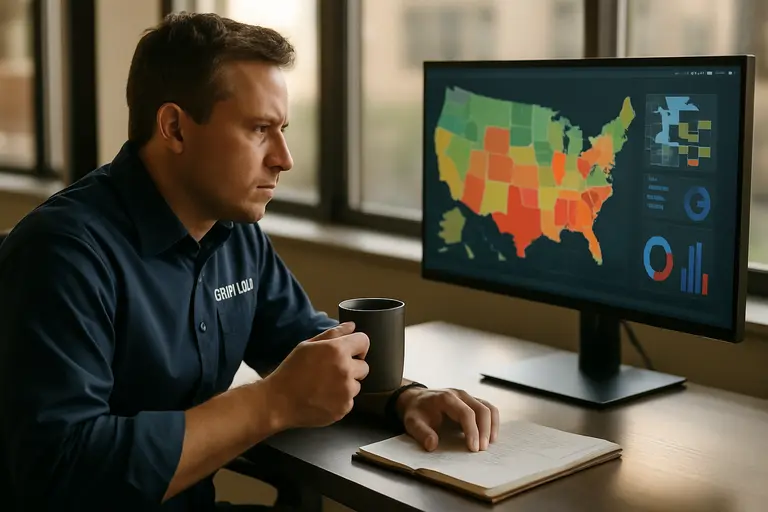 Compliance staff testing geofencing and customer access controls on multiple devices