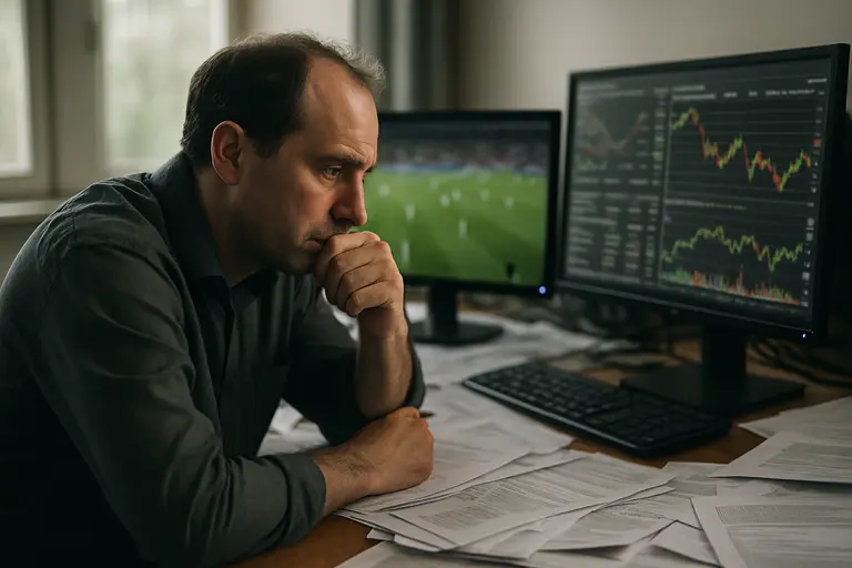 Risk manager checking live betting exposure across multiple sports