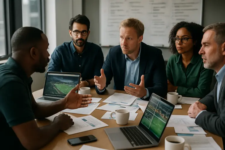 Analysts reviewing access controls and sports market risk dashboards