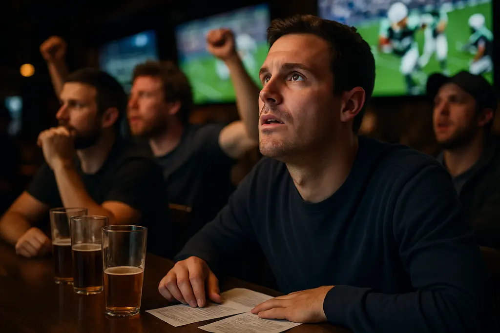Bettor harassment compliance review with sportsbook risk data on screens