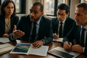 Massachusetts Gaming Oversight review meeting with compliance charts and sportsbook risk notes