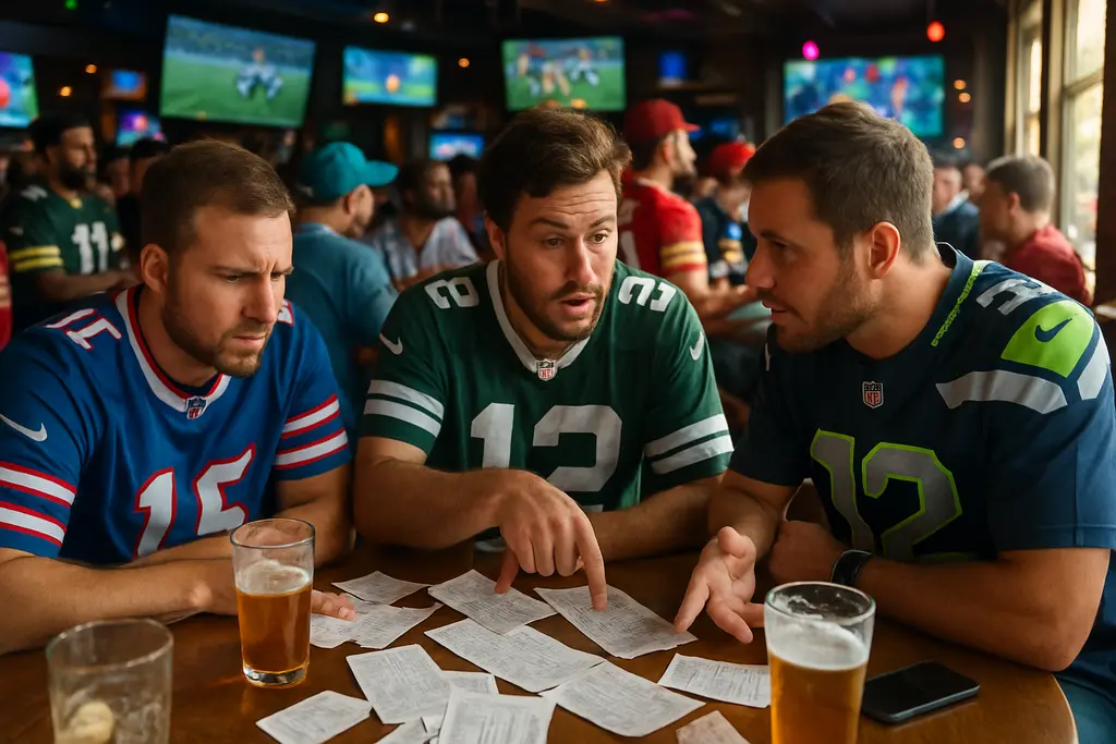 NFL betting strategy dashboard with football market data and risk indicators