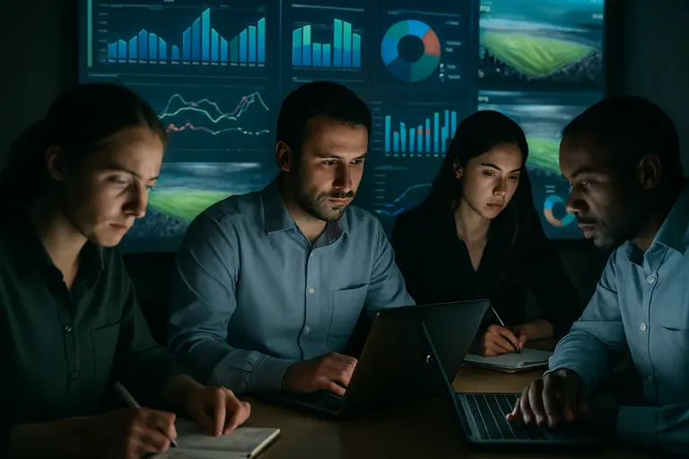 Risk team comparing sportsbook compliance inputs and market scenarios